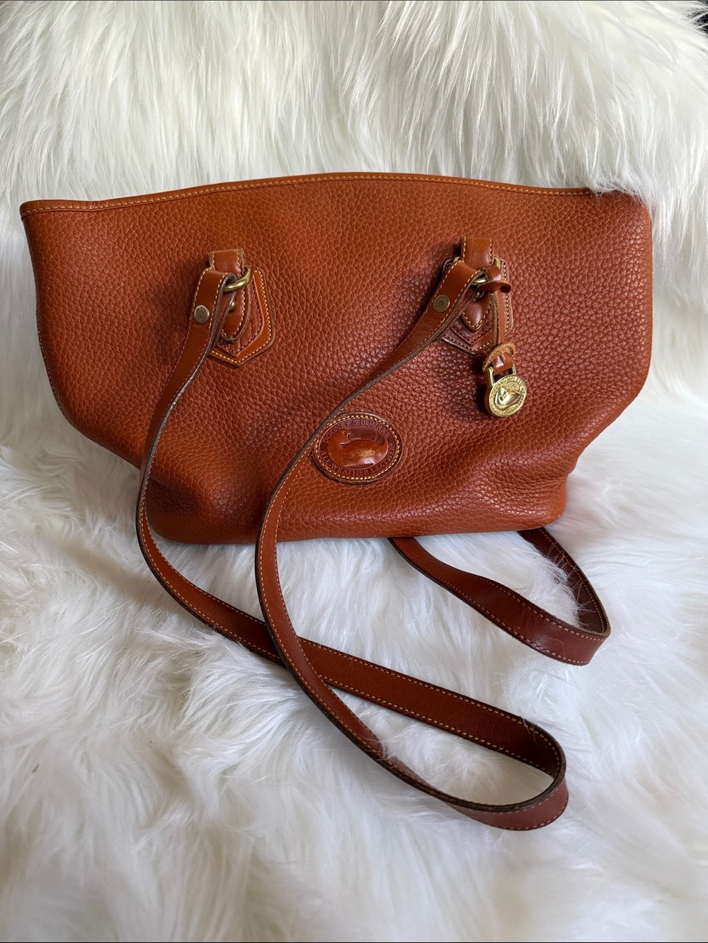 Vintage Dooney and Bourke leather tote